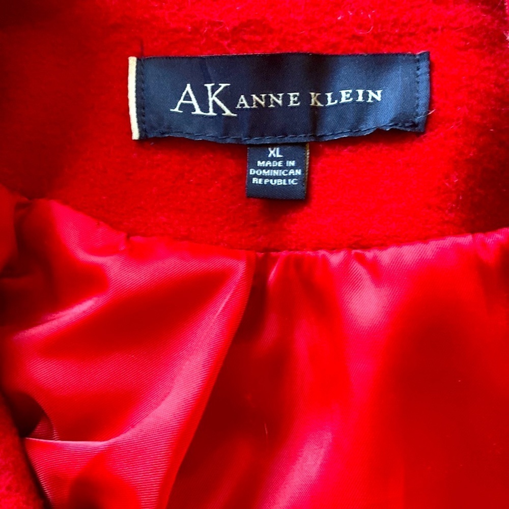 Red Anne Klein Women’s Pea Coat - XL - Picture 6 of 6